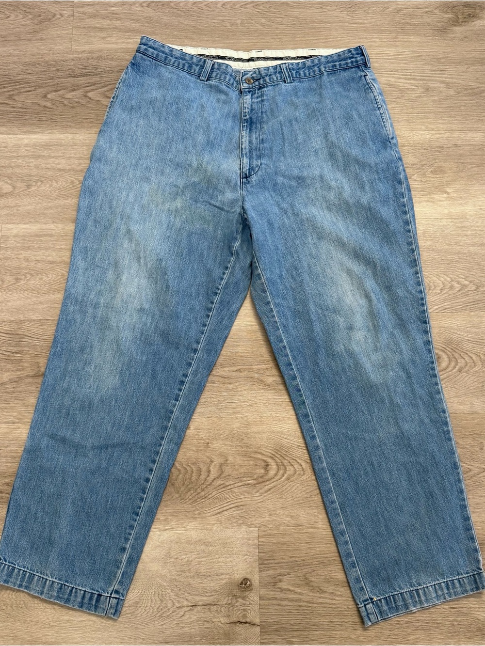 Vintage 90s Polo Ralph Lauren High Waisted Denim Pant Jeans Chino ACTUAL 36x29